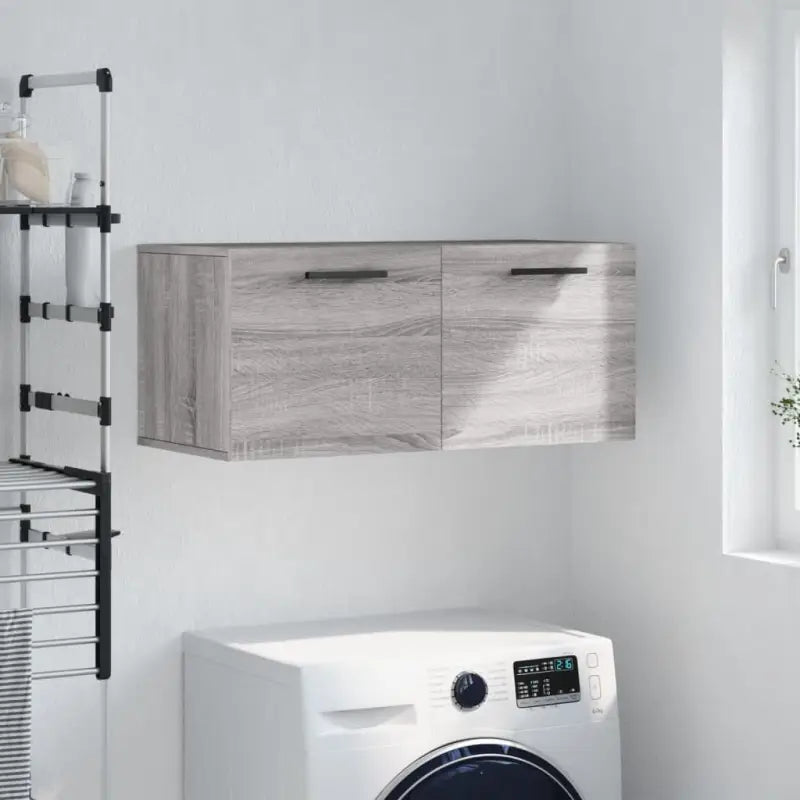 Decoratieve wandkast van bewerkt hout voor in je interieur - Grijs sonoma / 80 x 36.5 x 35 cm / 1 - Opbergkasten &