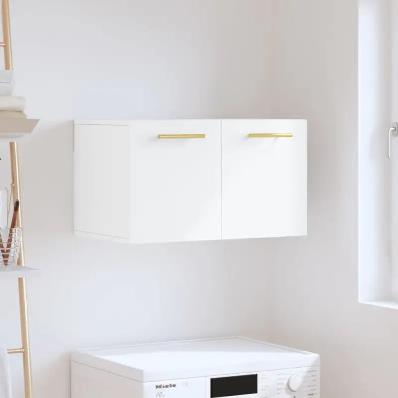 Decoratieve wandkast van bewerkt hout voor interieur en opslag - Wit / 60 x 36.5 x 35 cm / 1 - Opbergkasten &
