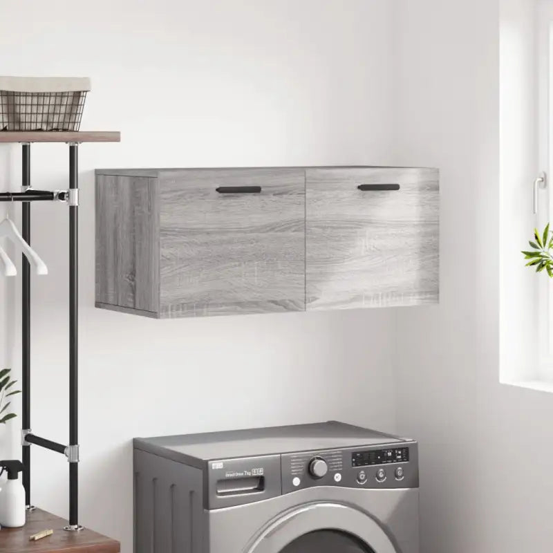 Decoreer met een wandkast van bewerkt hout voor een praktische uitstraling - Grijs sonoma / 80 x 36.5 x 35 cm / 1