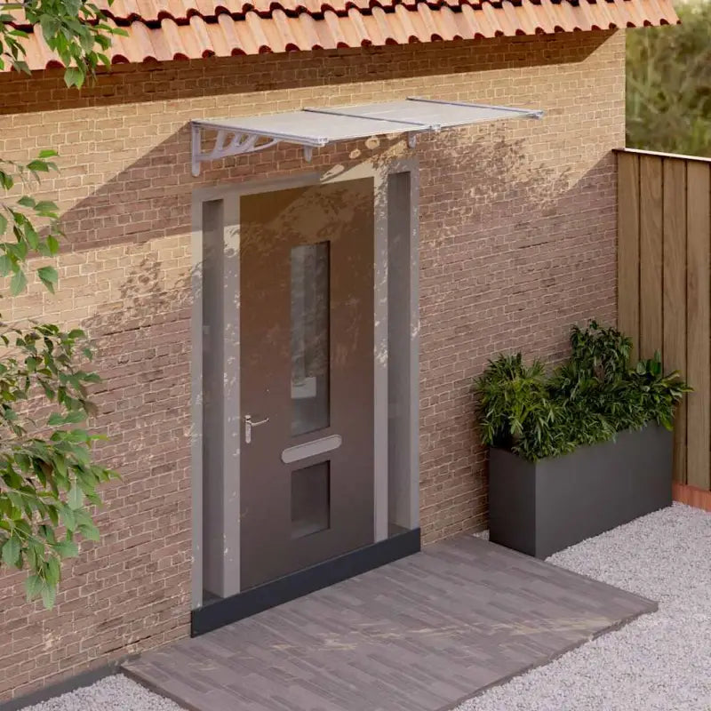 Deur luifel met eenvoudige installatie voor weerbestendig protection - 152.5 x 90 cm / 1 - Zonwering
