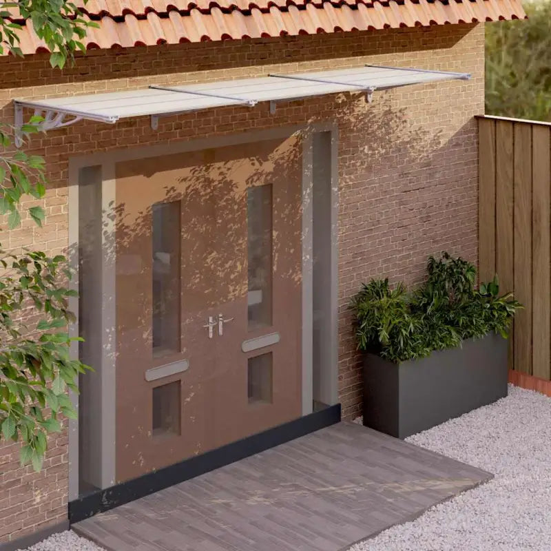 Deur luifel met eenvoudige installatie voor weerbestendig protection - 297.5 x 90 cm / 1 - Zonwering