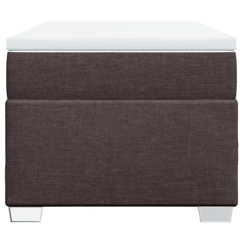 Donkerbruin boxspringbed met ademend vermogen en zachte materiaal vulling - Bedden & bedframes
