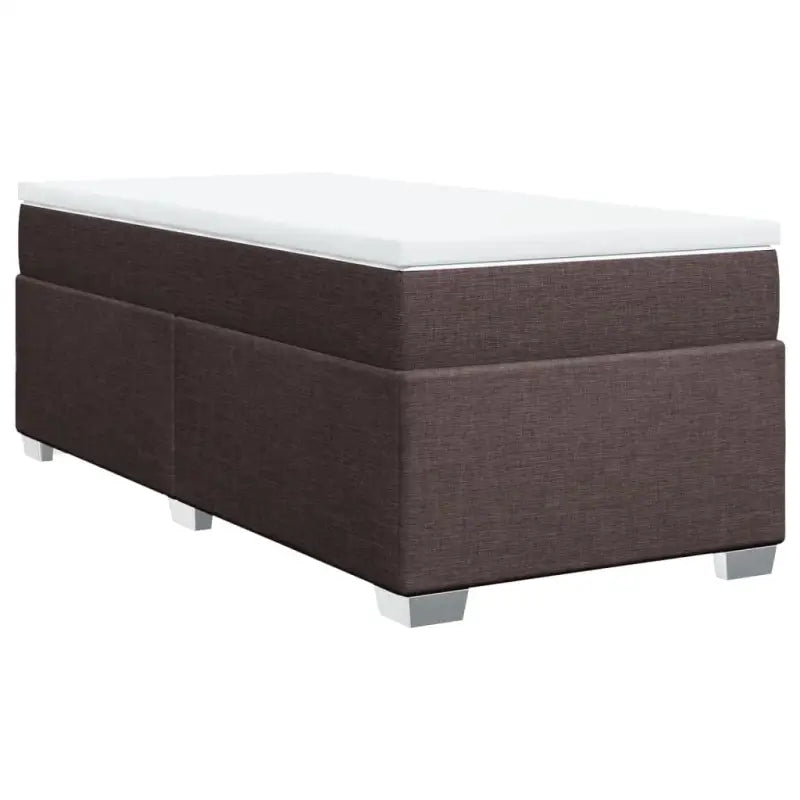 Donkerbruin boxspringbed met ademend vermogen en zachte materiaal vulling - Bedden & bedframes
