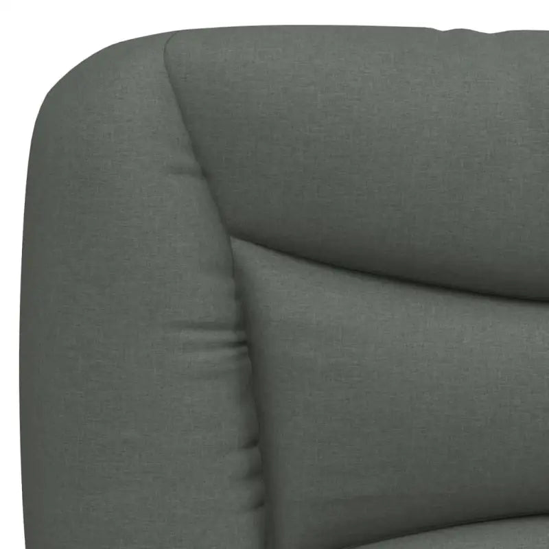 Donkergrijs bed met multiplex lattenbodem en 22d pu-schuim matras - Bedden & bedframes