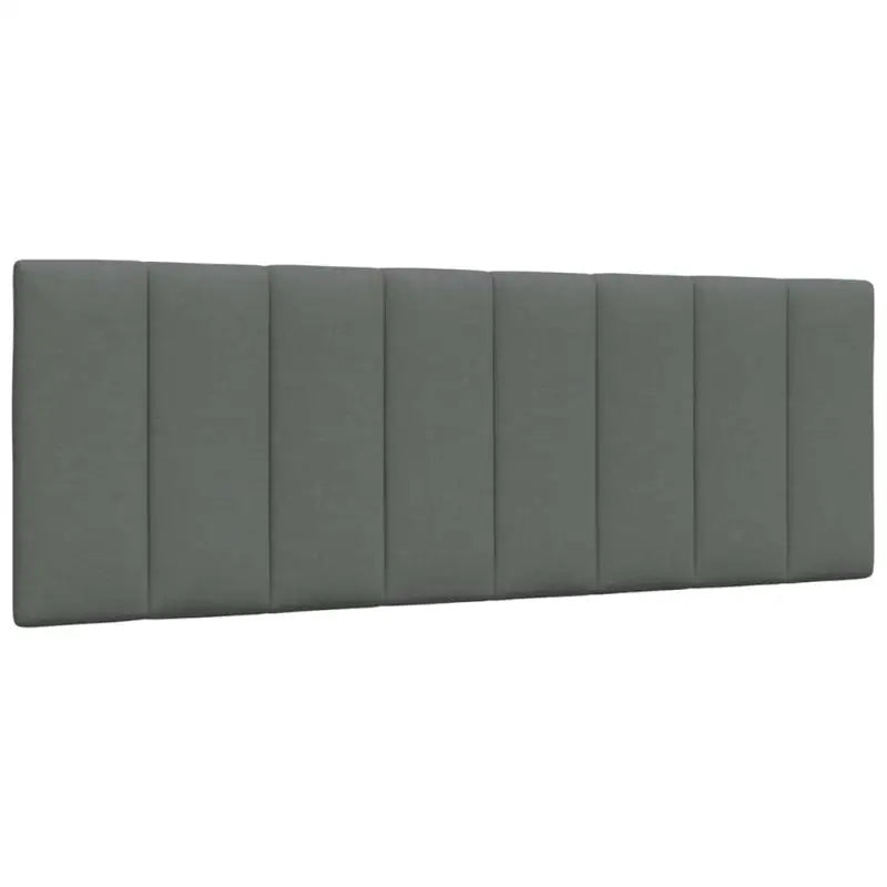 Donkergrijs bedframe met multiplex lattenbodem en hoofdeindekussen - Bedden & bedframes