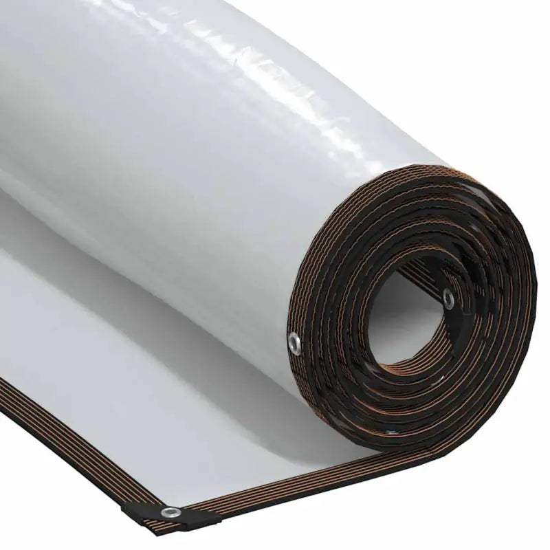 Doorzichtige zeildoek met zwart lint en vier hoeken voor bescherming - 3 x 12 m / 1 - Afdekdoeken