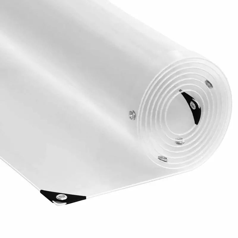 Doorzichtige zeildoek voor buiten en binnen met vier hoeken en nylon touw - 4 x 12 m / 1 - Afdekdoeken