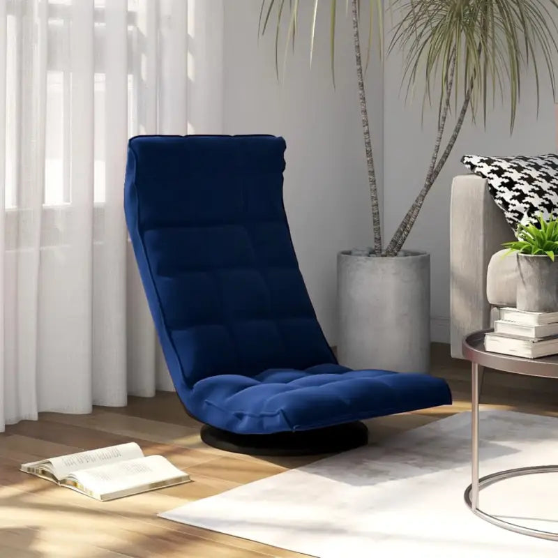 Draaibare vloerstoel met stabiel metalen frame en afmetingen voor comfortabel gebruik - Blauw / 1 - Vloerstoelen