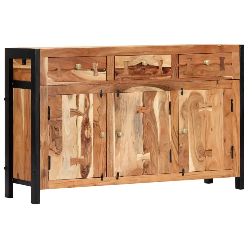 Dressoir in antiek acaciahout met 3 lades en vakken - Dressoirs & buffetkasten