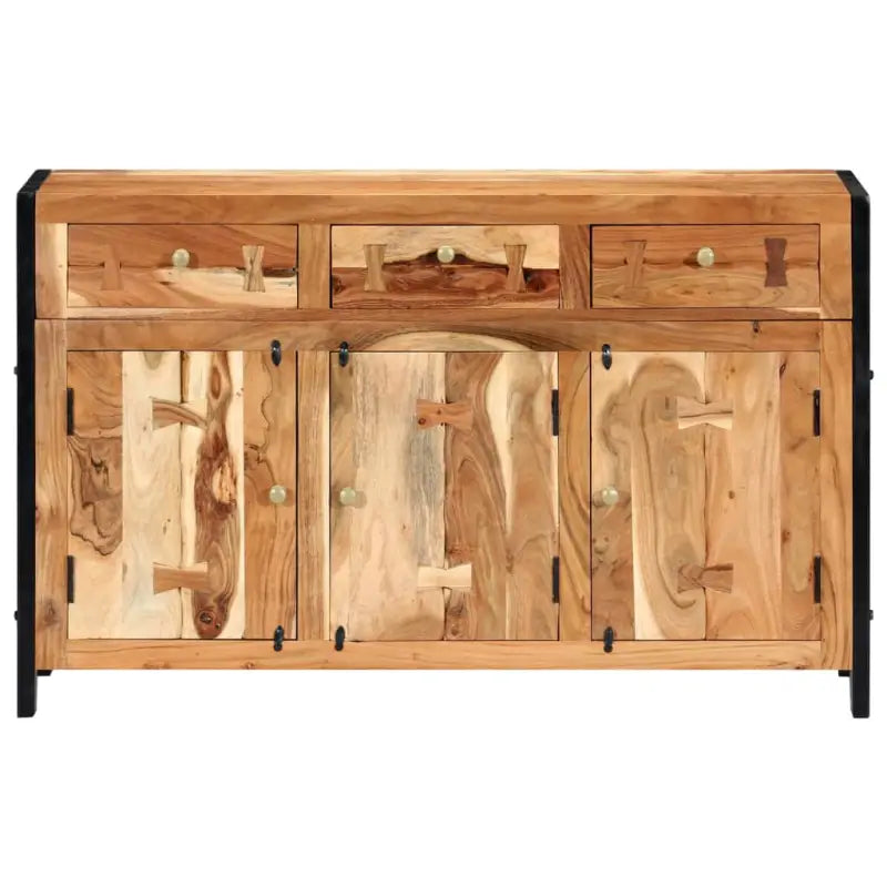 Dressoir in antiek acaciahout met 3 lades en vakken - Dressoirs & buffetkasten