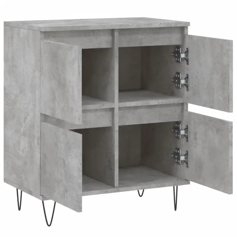 Dressoir met bewerkt hout en ijzeren poten voor een tijdloze uitstraling - Dressoirs & buffetkasten