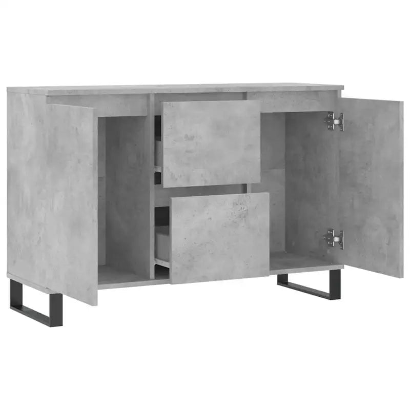 Dressoir met bewerkt hout en ijzeren poten voor een tijdloze look - Dressoirs & buffetkasten