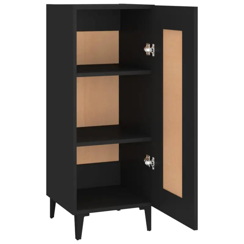 Dressoir met bewerkt hout en metalen poten voor een stevige uitstraling - Dressoirs & buffetkasten