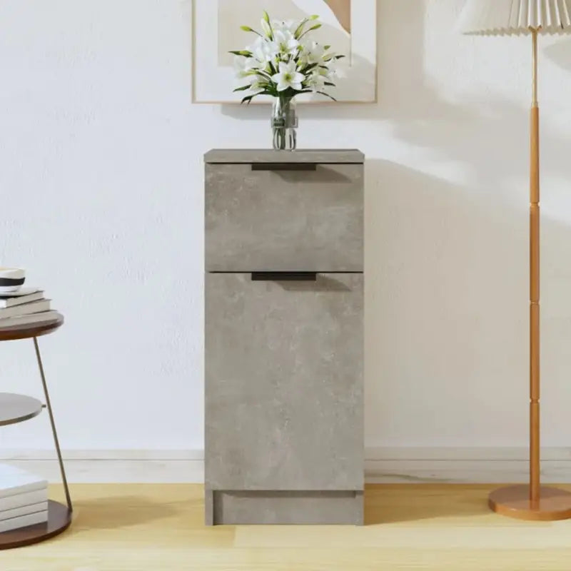 Dressoir met bewerkt hout voor minimalistische charme - Betongrijs / 1 - Dressoirs & buffetkasten