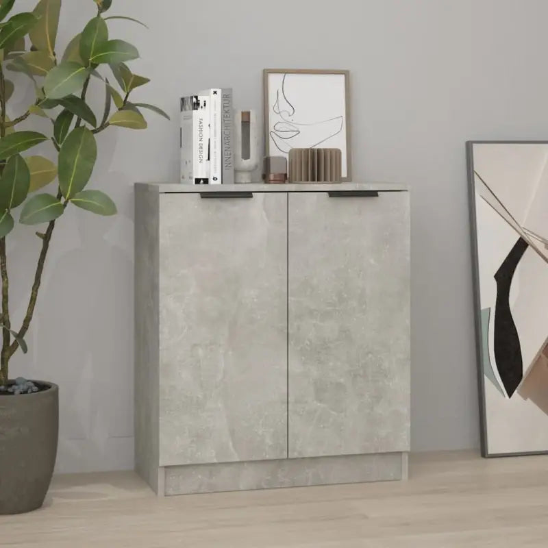 Dressoir met bewerkt hout voor moderne en praktische interieurstijl - Betongrijs / 1 - Dressoirs & buffetkasten