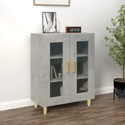 Dressoir met glazen deuren en stevig bewerkt hout voor minimale charme - Dressoirs & buffetkasten