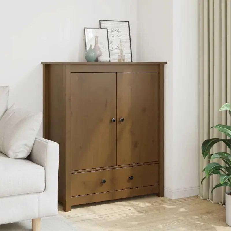 Dressoir met massief grenenhout voor een rustieke uitstraling - Honingbruin / 1 - Dressoirs & buffetkasten
