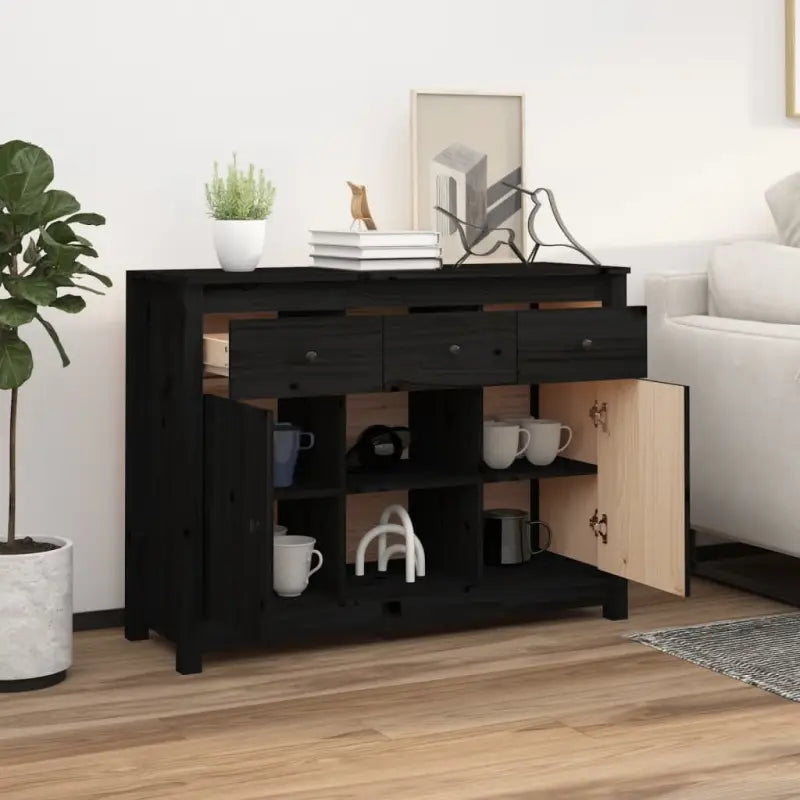 Dressoir met massief grenenhout voor elegante woonkameropslag - Dressoirs & buffetkasten