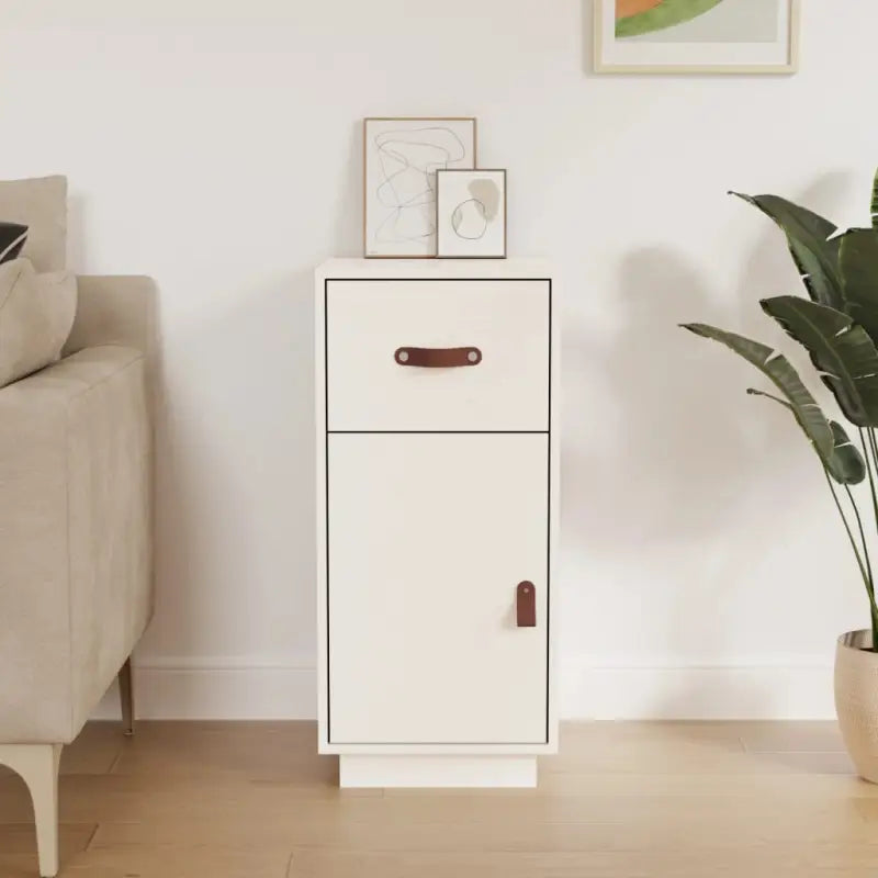 Dressoir met massief grenenhout voor slaapkamer woonkamer of kantoor - Wit / 1 - Dressoirs & buffetkasten