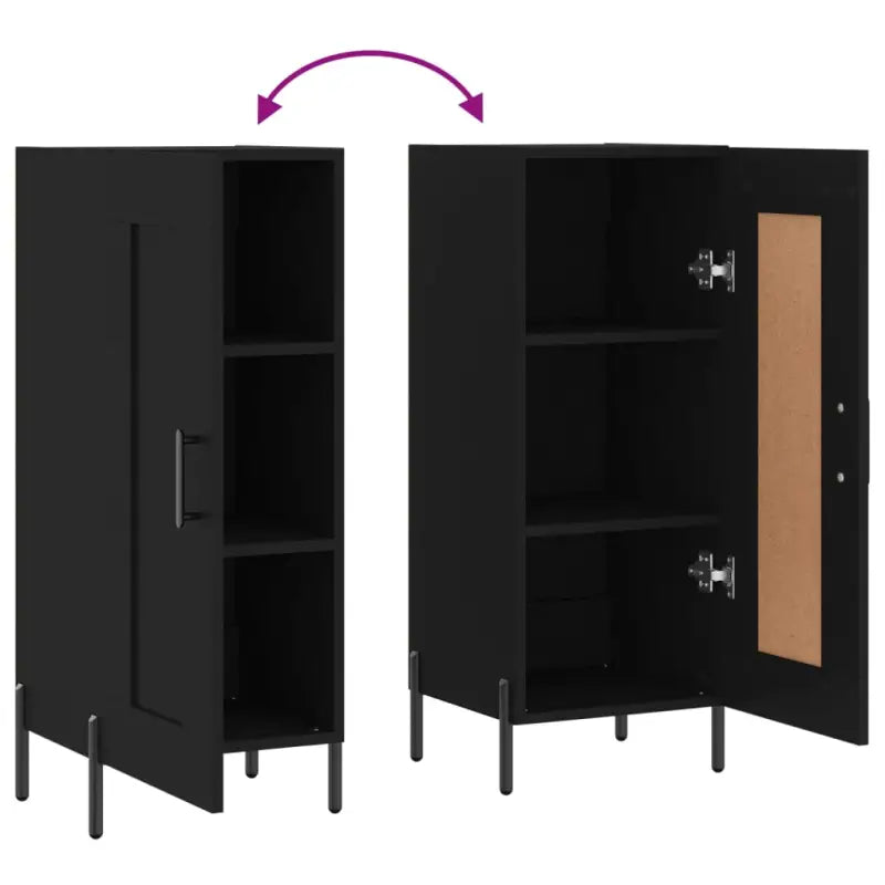 Dressoir met metalen poten van bewerkt hout voor een tijdloze uitstraling - Dressoirs & buffetkasten