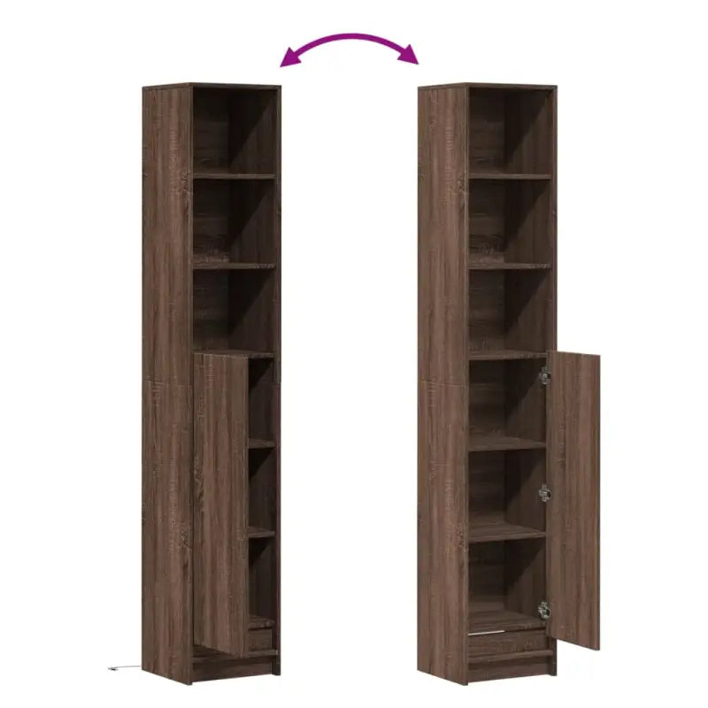 Dressoir met RGB LED-verlichting en bewerkt hout voor een moderne uitstraling - Dressoirs & buffetkasten
