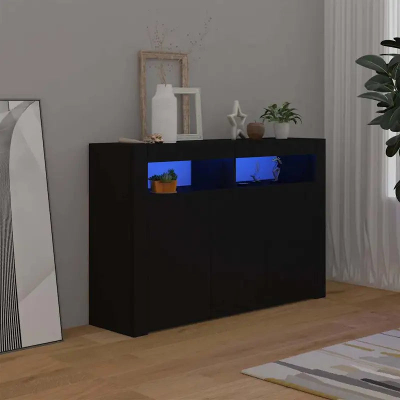 Dressoir met rgb led-verlichting en duurzaam bewerkt hout - Dressoirs & buffetkasten