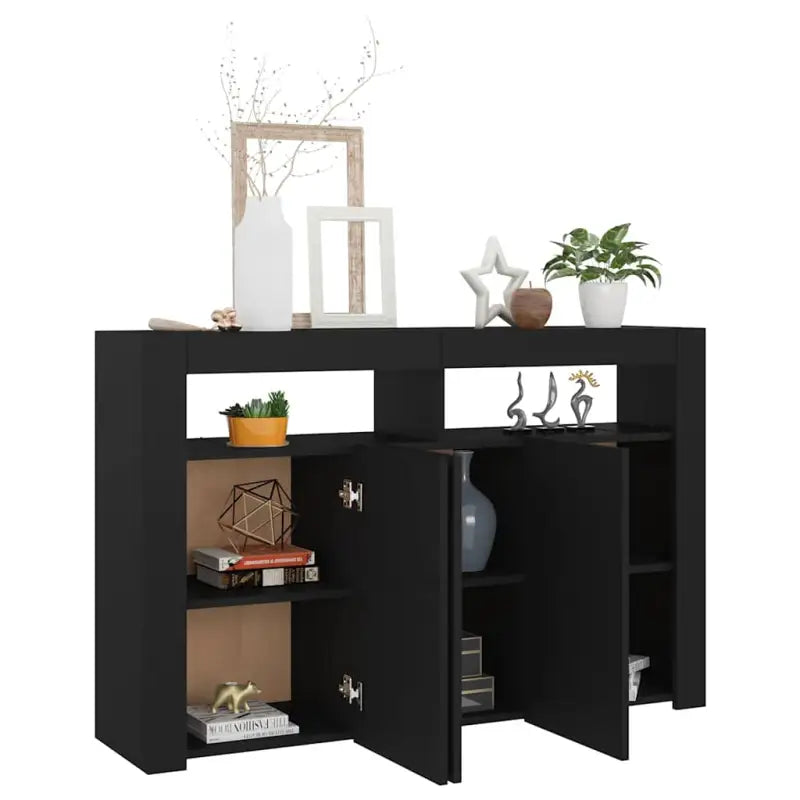 Dressoir met rgb led-verlichting en duurzaam bewerkt hout - Dressoirs & buffetkasten