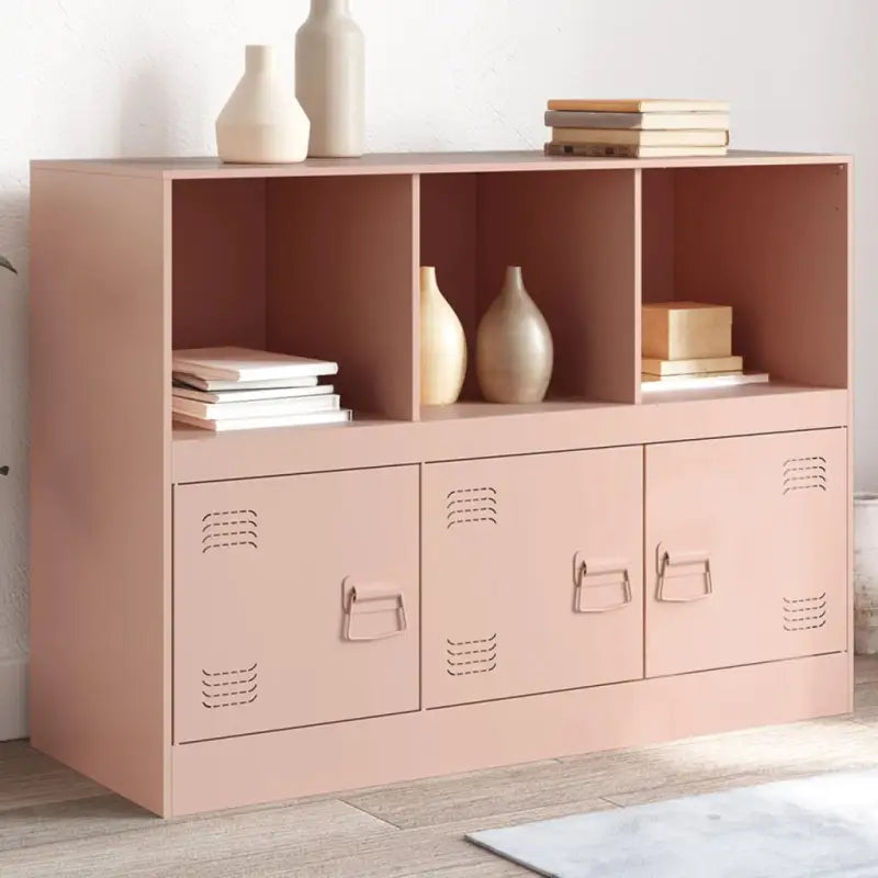 Dressoir met stabiel frame van koudgewalst staal en trendy design - Roze / 1 - Dressoirs & buffetkasten