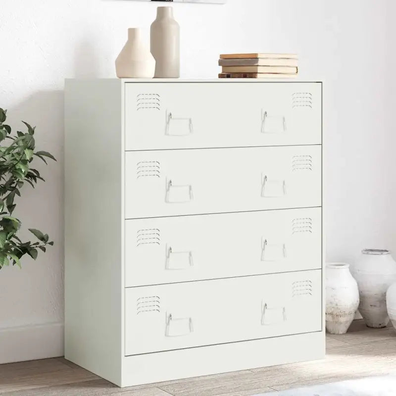 Dressoir met stable koudgewalst staal frame voor in de woonkamer - Wit / 1 - Dressoirs & buffetkasten