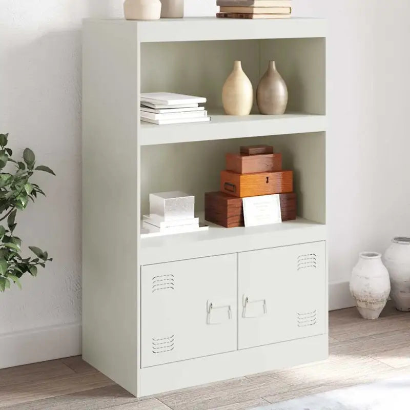 Dressoir met stevig koudgewalst staal frame voor een trendy kamer - Wit / 1 - Dressoirs & buffetkasten