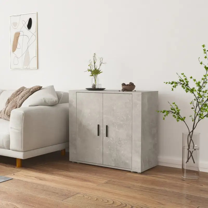 Dressoir van bewerkt hout dat aan al je wensen voldoet - Betongrijs / 1 - Dressoirs & buffetkasten