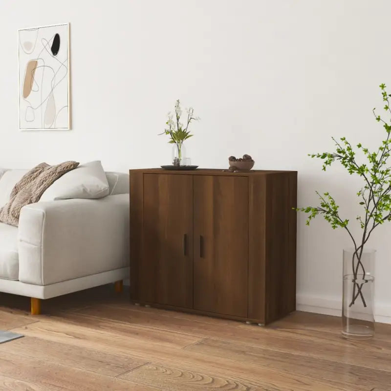 Dressoir van bewerkt hout dat aan al je wensen voldoet - bruin eikenkleur / 1 - Dressoirs & buffetkasten