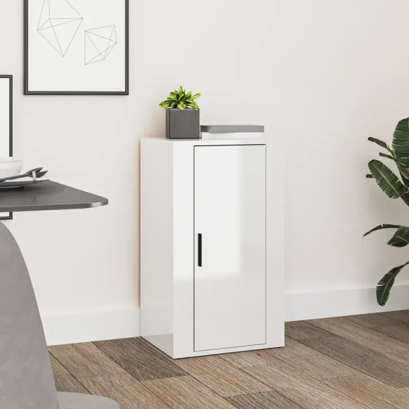 Dressoir van bewerkt hout dat aan al je wensen voldoet - Hoogglans wit / 1 - Dressoirs & buffetkasten