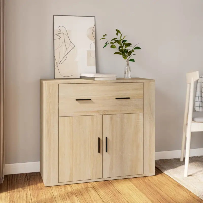 Dressoir van bewerkt hout dat aan al je wensen voldoet - Sonoma eiken / 1 - Dressoirs & buffetkasten