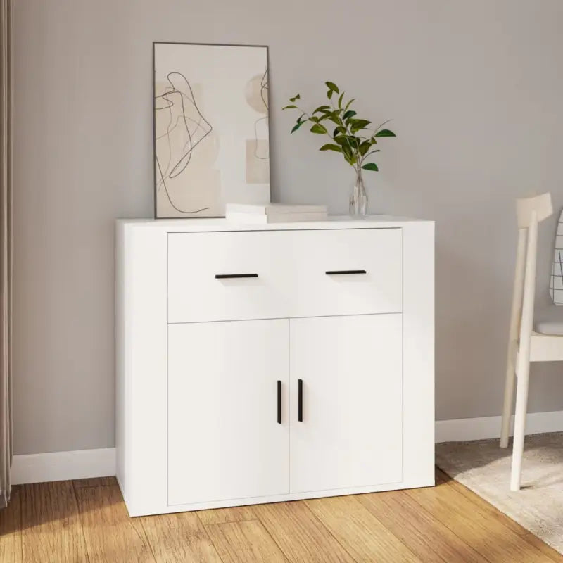 Dressoir van bewerkt hout dat aan al je wensen voldoet - Wit / 1 - Dressoirs & buffetkasten