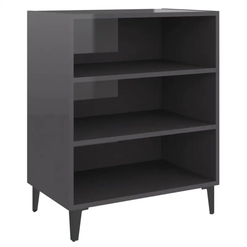 Dressoir van bewerkt hout in hoogglans grijs voor je woonkamer - Dressoirs & buffetkasten