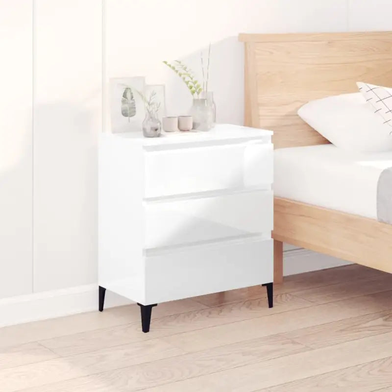 Dressoir van bewerkt hout met minimalistisch design en hoge kwaliteit - Hoogglans wit / 1 - Dressoirs & buffetkasten