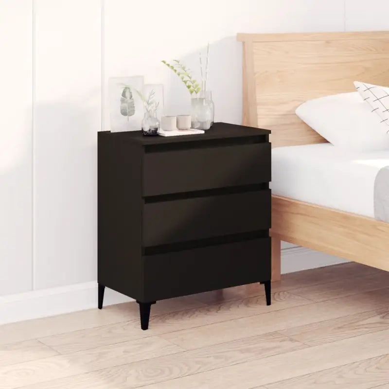 Dressoir van bewerkt hout met minimalistisch design en hoge kwaliteit - Zwart / 1 - Dressoirs & buffetkasten