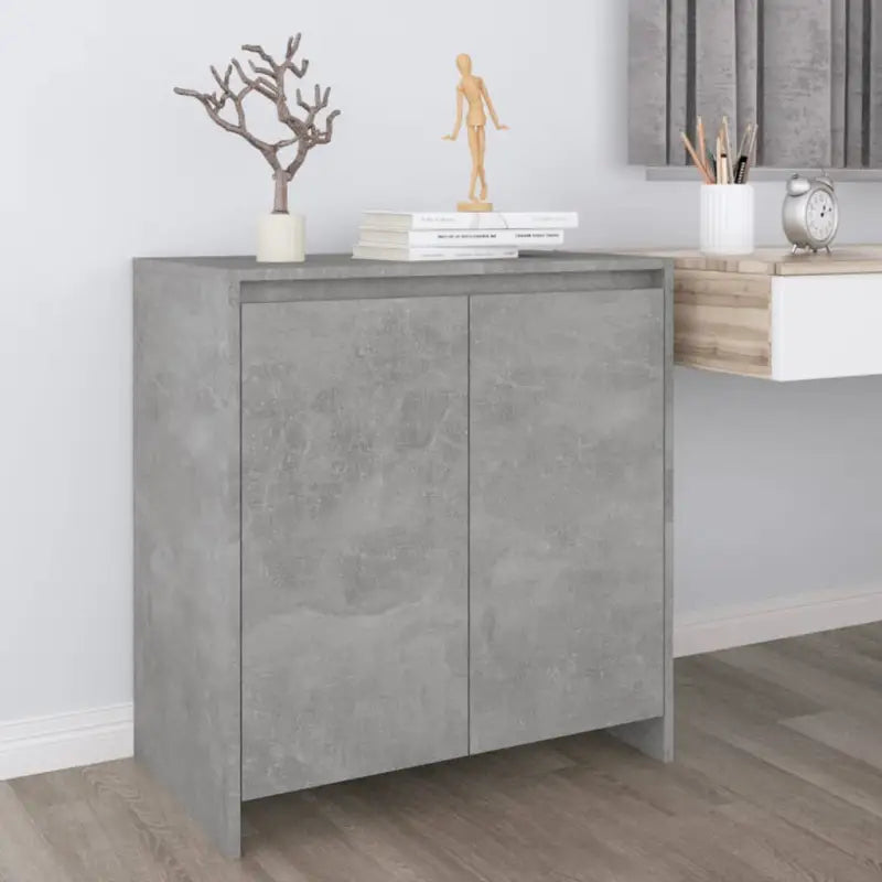 Dressoir van bewerkt hout met opbergruimte en stevig design - Betongrijs / 1 - Dressoirs & buffetkasten