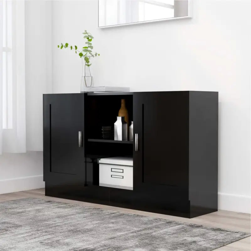 Dressoir van bewerkt hout voor een praktische en stijlvolle kamer - Zwart / 1 / Bewerkt hout - Dressoirs & buffetkasten