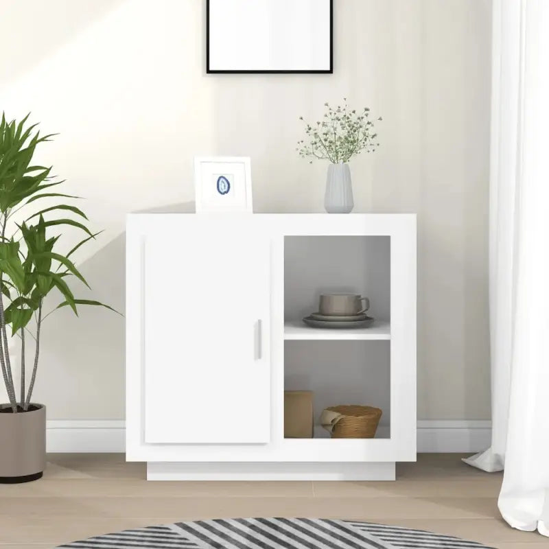 Dressoir van bewerkt hout voor gemakkelijk schoon en nette woonruimte - Wit / 1 - Dressoirs & buffetkasten