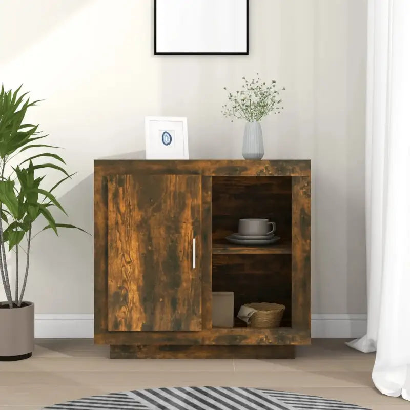 Dressoir van bewerkt hout voor gemakkelijk schoon en nette woonruimte - Gerookt eiken / 1 - Dressoirs & buffetkasten