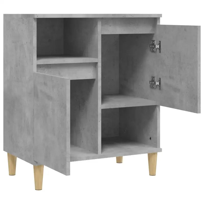 Dressoir van massief eucalyptushout met bewerkt hout en trendy design - Dressoirs & buffetkasten