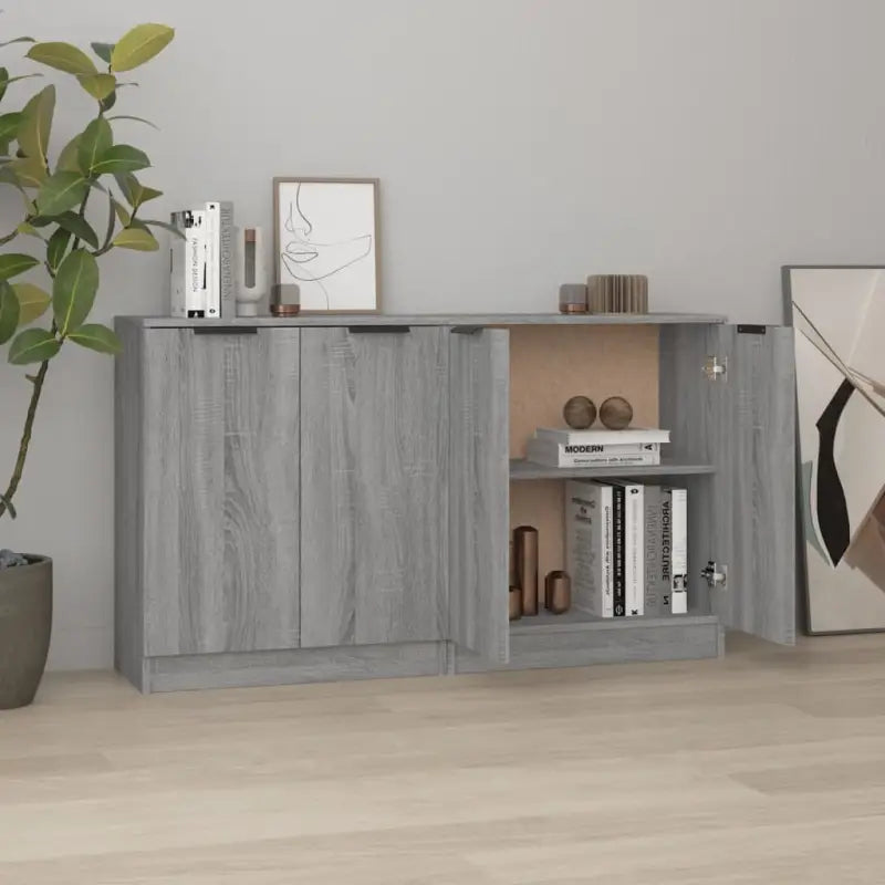 Dressoirs en buffetkasten van bewerkt hout gemakkelijk schoon te maken - Grijs sonoma / 2 - Dressoirs & buffetkasten