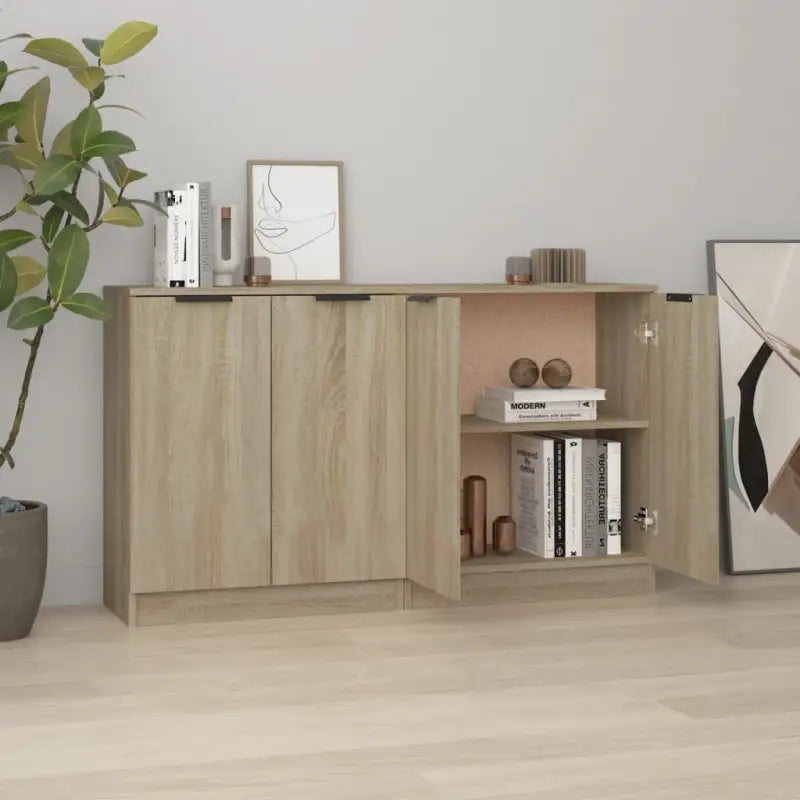 Dressoirs en buffetkasten van bewerkt hout gemakkelijk schoon te maken - Sonoma eiken / 2 - Dressoirs & buffetkasten
