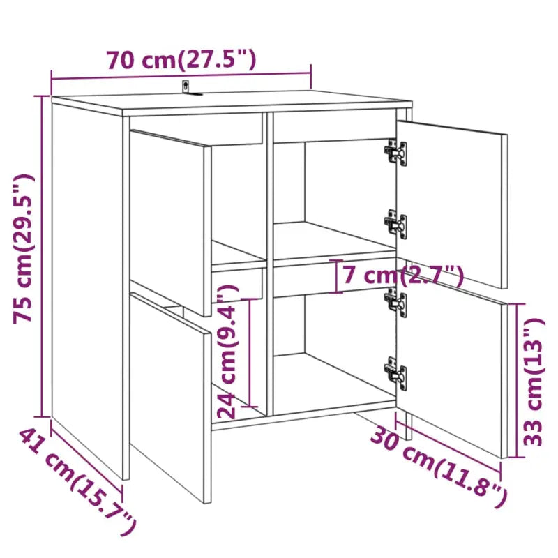 Dressoirs en buffetkasten van bewerkt hout met afmetingen op maat - Dressoirs & buffetkasten