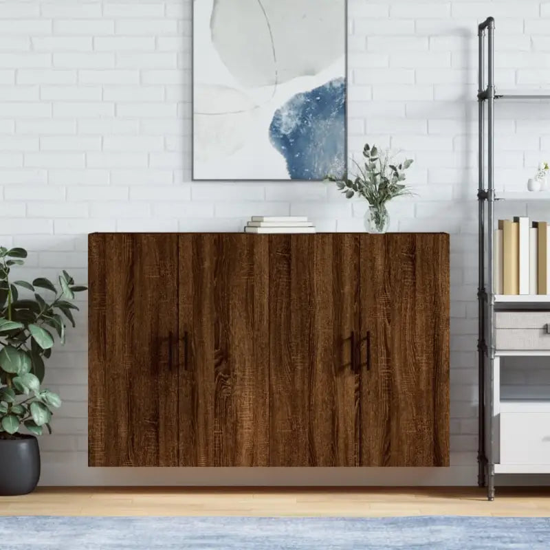 Dressoirs en buffetkasten van bewerkt hout met extra opbergruimte - bruin eikenkleur / 2 / Buis zwart - Dressoirs &