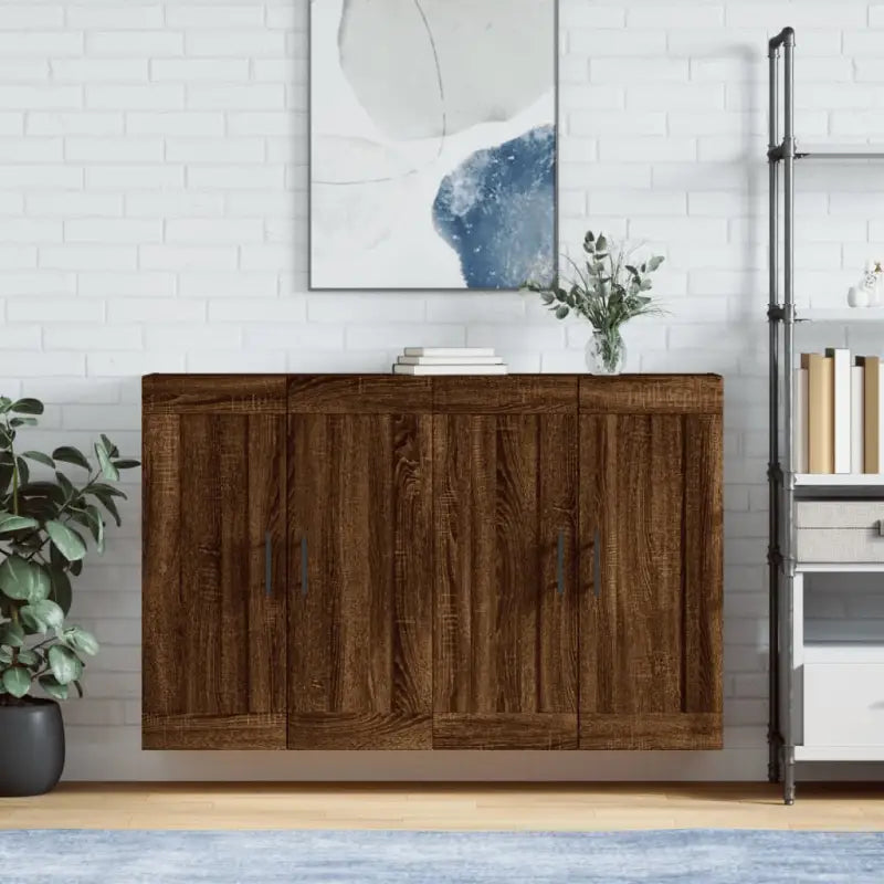 Dressoirs en buffetkasten van bewerkt hout met extra opbergruimte - bruin eikenkleur / 2 / Buis zwart - Dressoirs &
