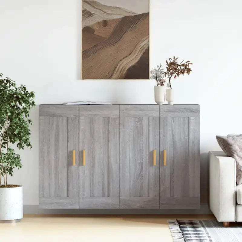 Dressoirs en buffetkasten van bewerkt hout met extra opbergruimte - Grijs sonoma / 2 / Hout - Dressoirs & buffetkasten