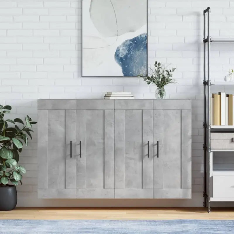 Dressoirs en buffetkasten van bewerkt hout met extra opbergruimte - Betongrijs / 2 / Buis zwart - Dressoirs &